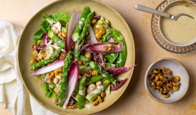 Aardappelsalade met asperge en lupine van Ekomenu!