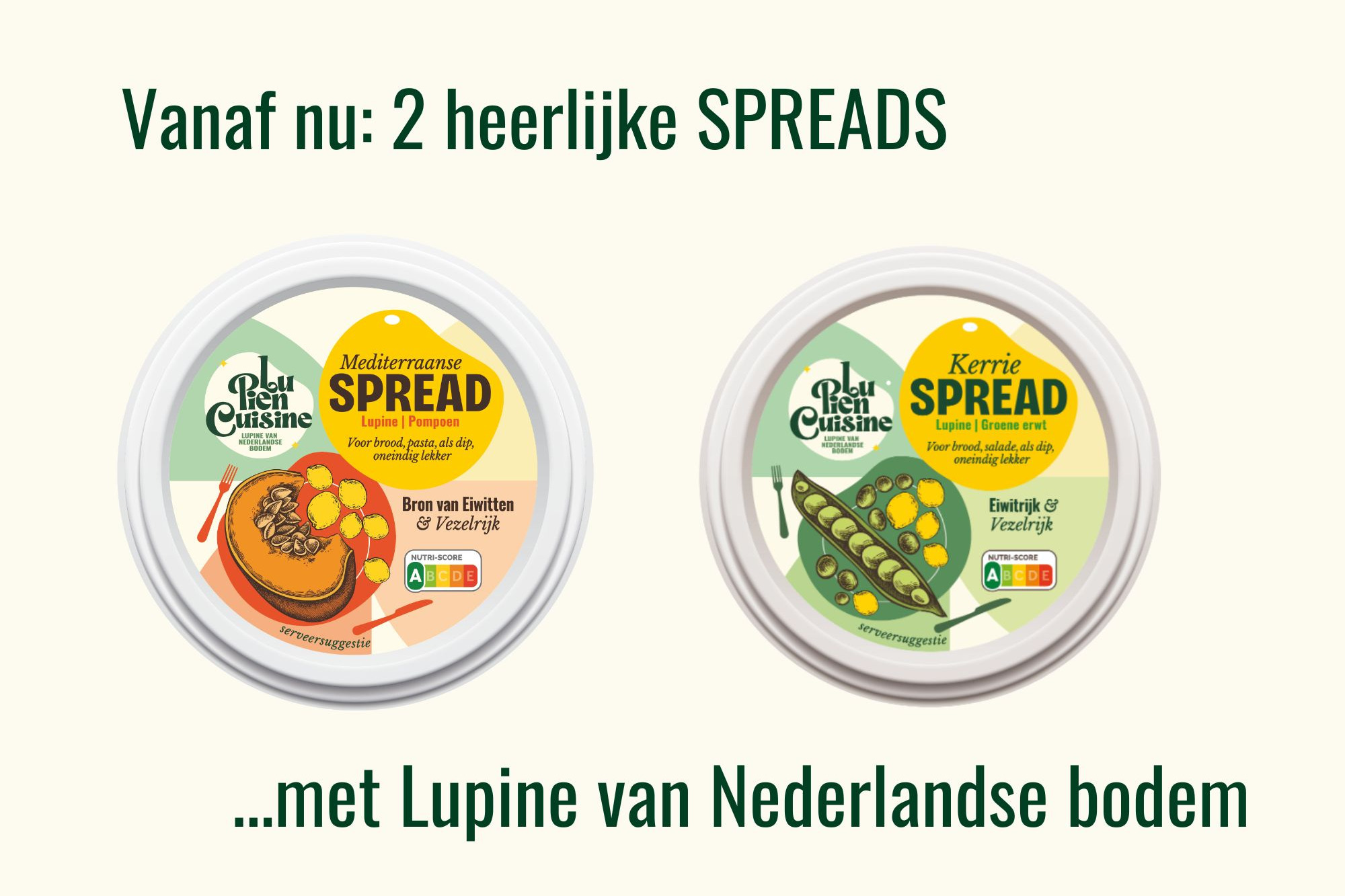 Vanaf nu: 2 heerlijke spreads met lupine van Nederlandse bodem